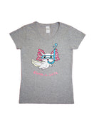 NEW! Alex the Axolotl Scuba-Lotl Ladies V-Neck Shirt! LIMITED STOCK!