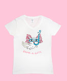 NEW! Alex the Axolotl Scuba-Lotl Ladies V-Neck Shirt! LIMITED STOCK!